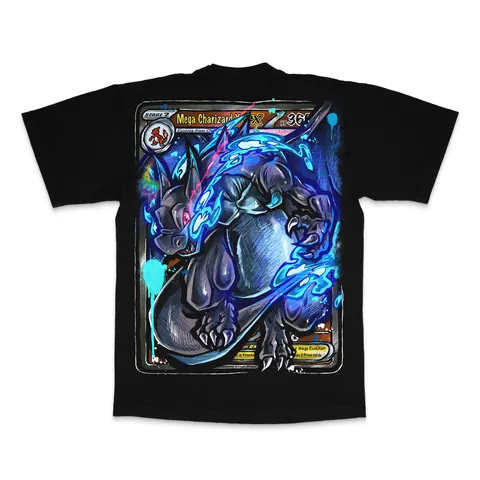 Blue Inferno heavyweight tee, back print