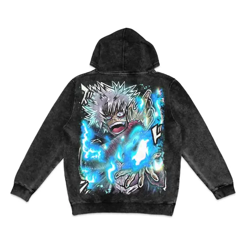 Blueflame Renegade vintage wash hoodie, back print