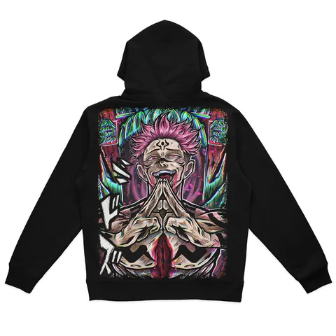 King of Curses heavyweight hoodie, back print