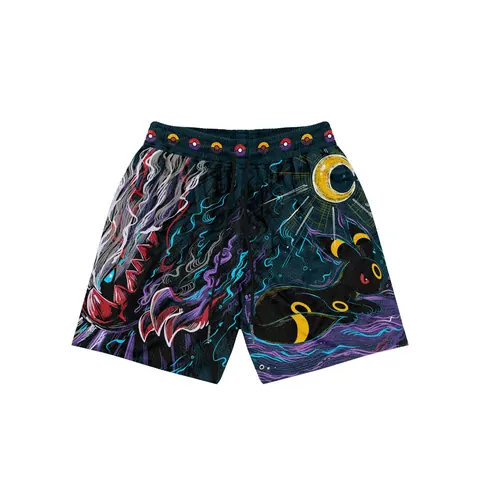 Midnight Dominion mesh shorts, back print