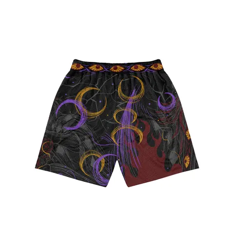Moon’s Wrath mesh shorts, back print