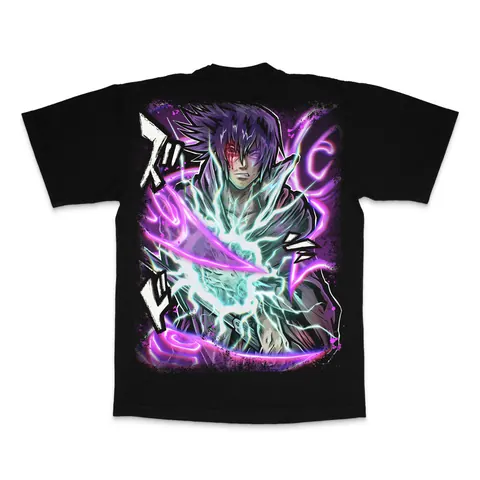 The Last Uchiha heavyweight tee, back print